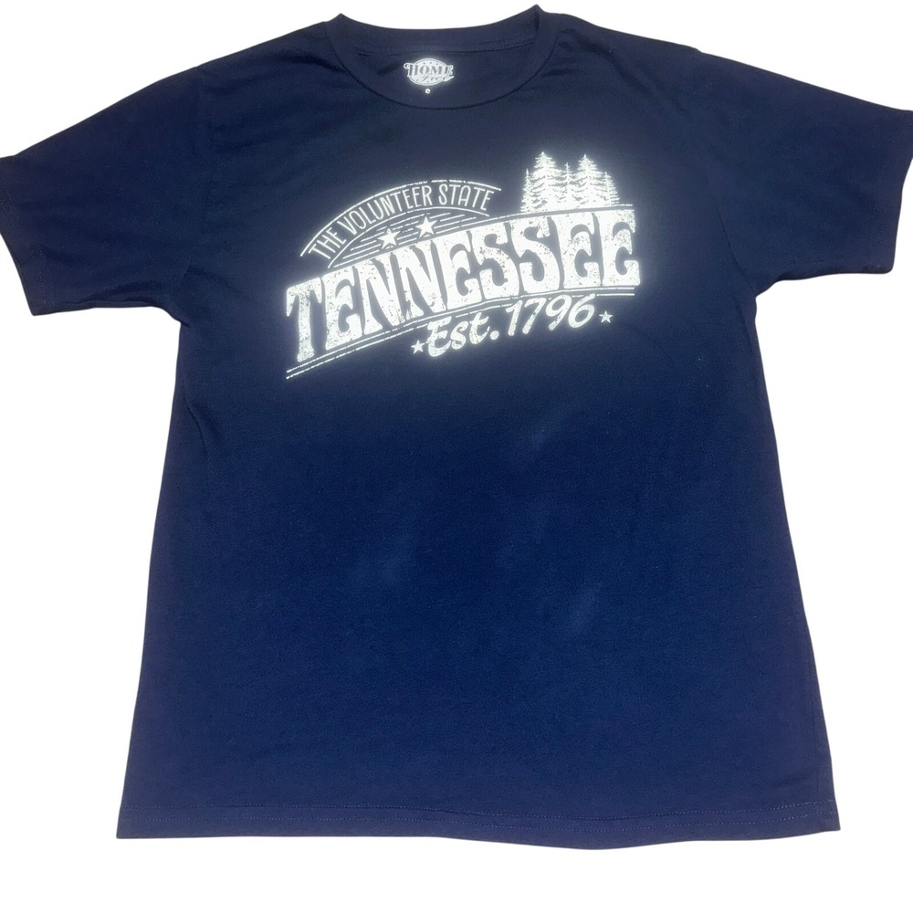 Home Free Mens Tennessee Volunteer State Graphic‎ T-Shirt Small Navy Blue Tee
